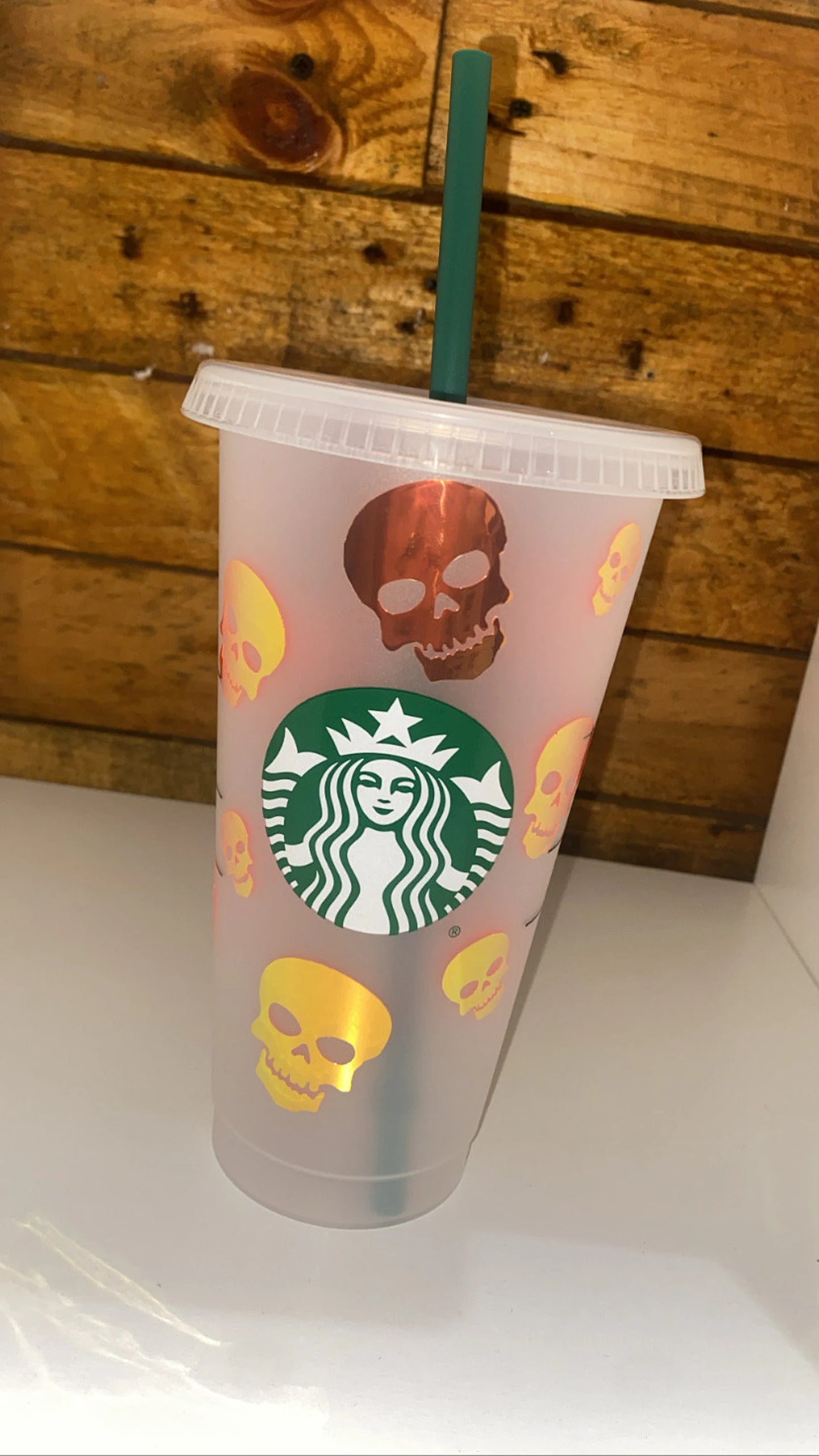 Personalised Skull Starbucks Cup💀