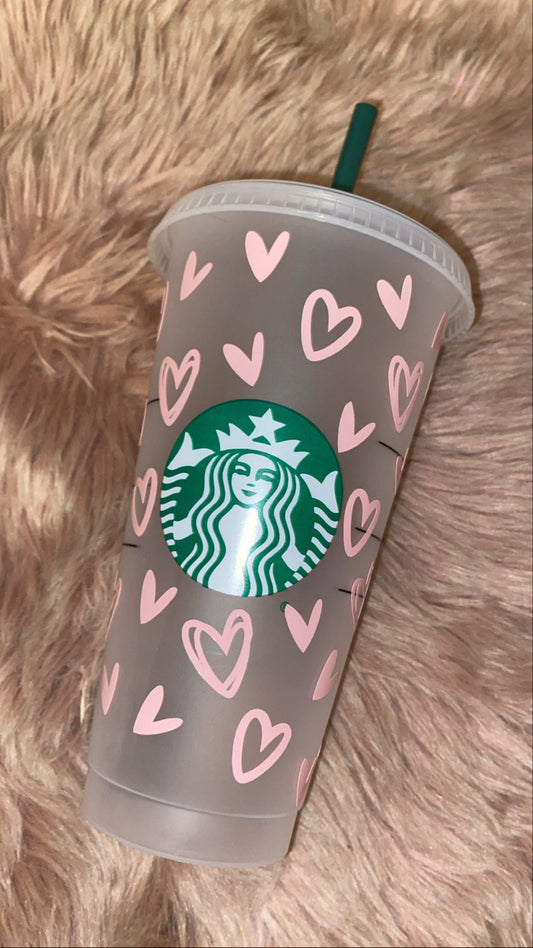 Personalised Heart Starbucks Cup💗