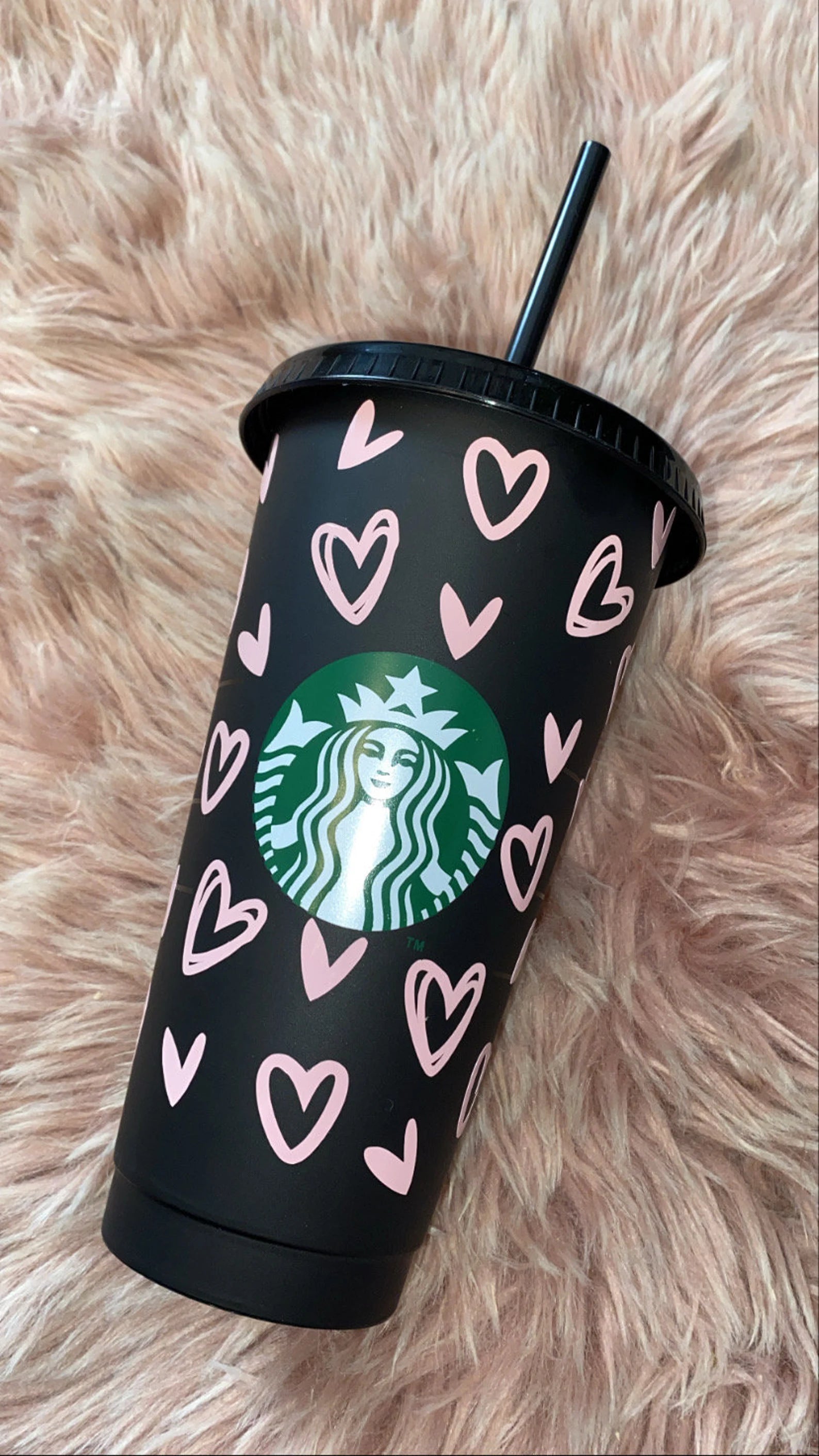 Personalized Starbucks Cup With Heart Starbucks Cup 